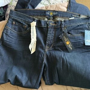 Lucky Brand Women's 32 x 30 Medium Wash Straight Leg Denim Jeans - NWT